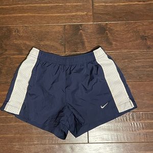 Nike shorts, small, navy and white.